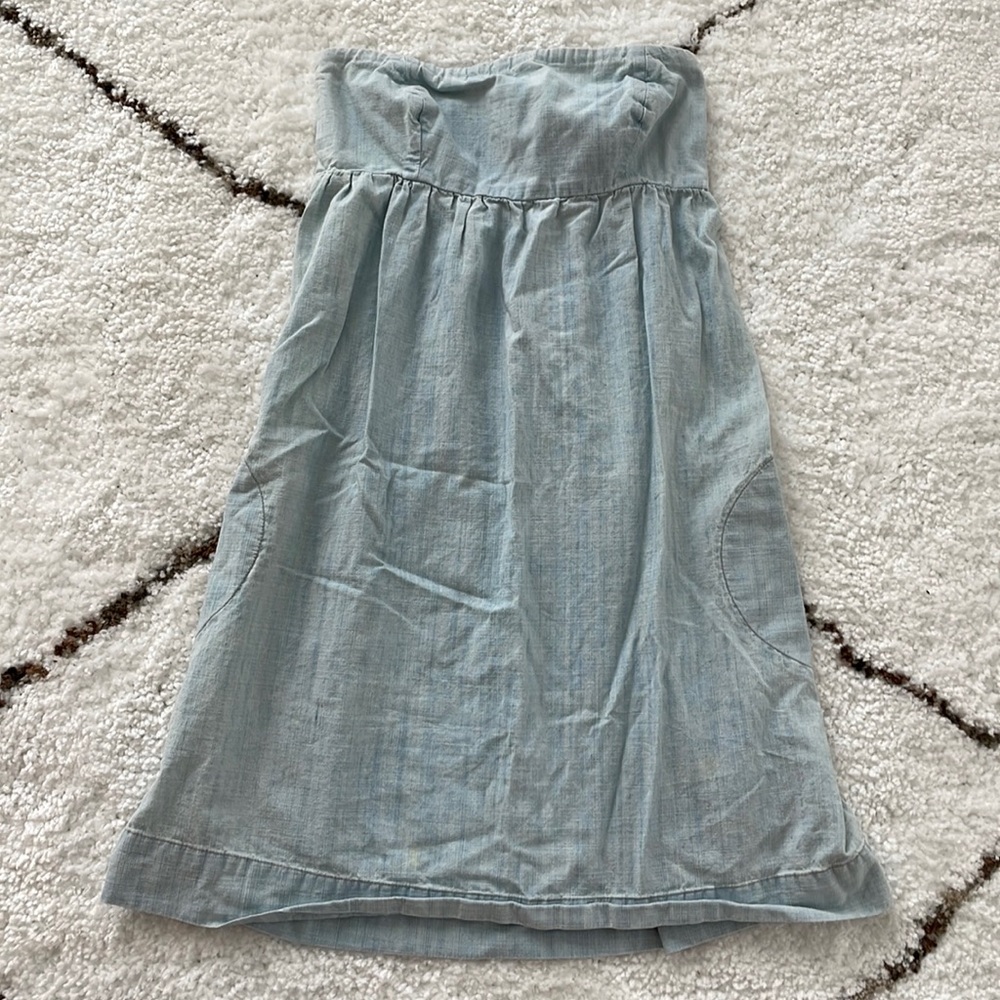 Urban Outfitters strapless denim dress XS